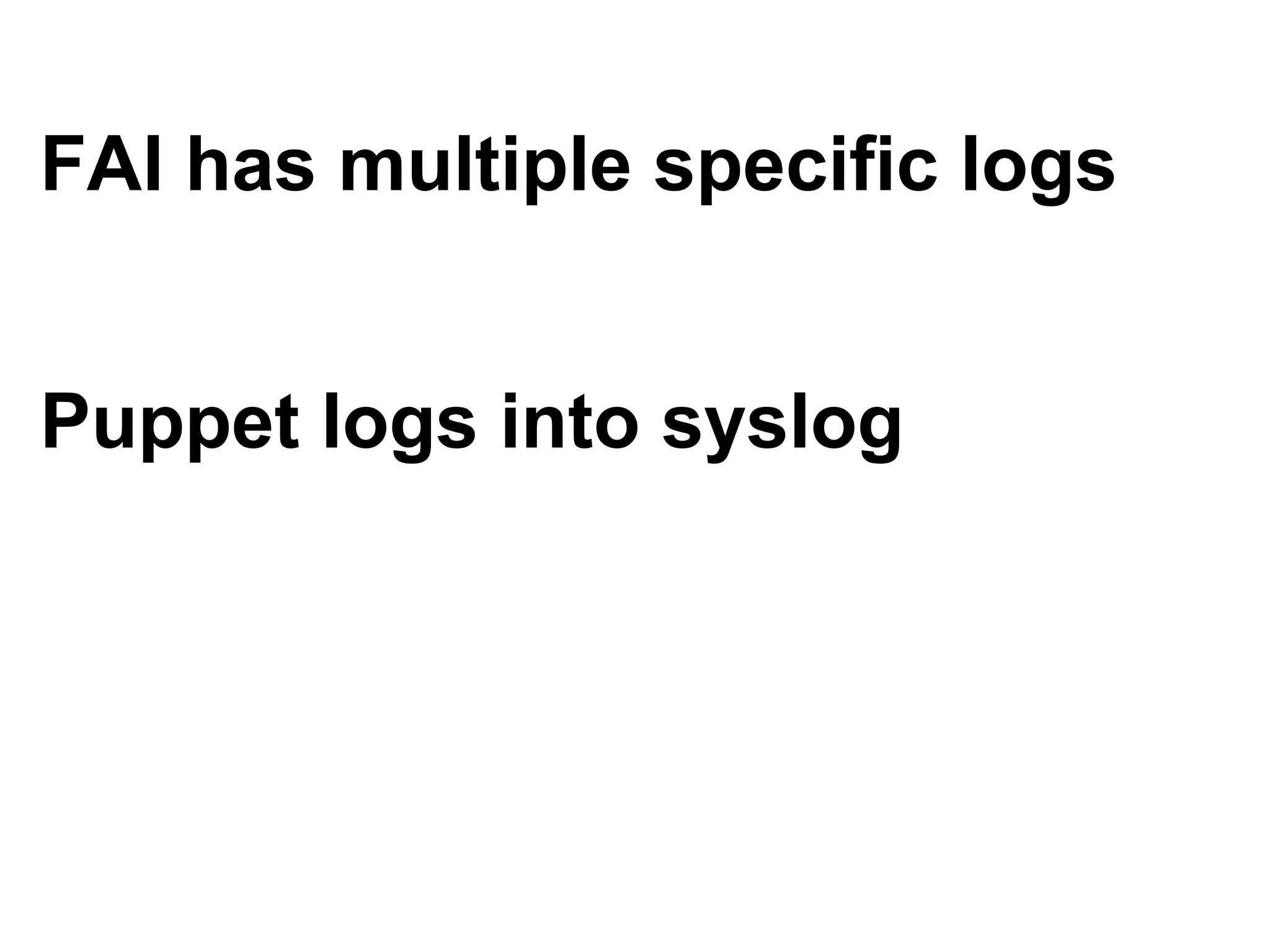Automatic systems installations and change management wit FAI - Talk for Netways OSDC 2009