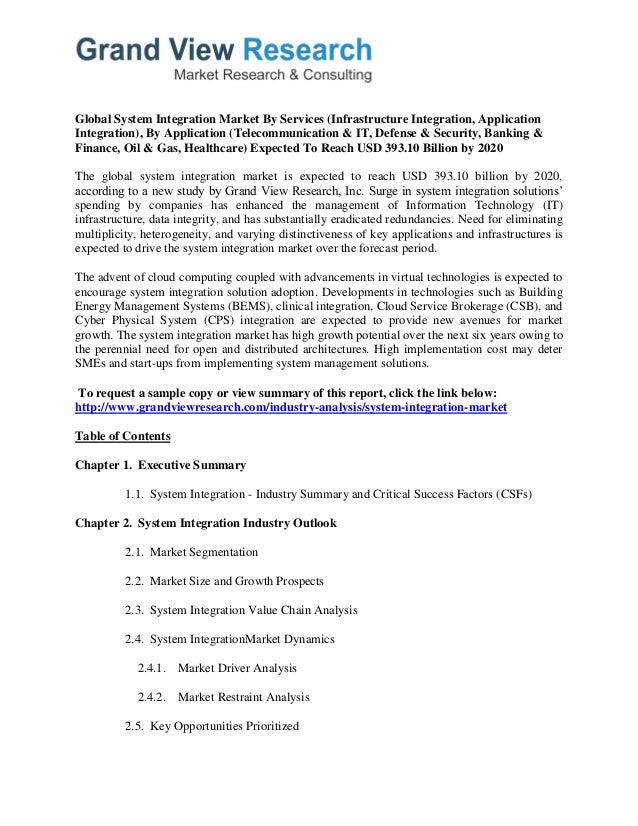 global software testing system integrator market Press release - wiseguyresearch consultants pvt ltd - software testing system integration 2017 global market expected to grow at cagr 146% and forecast to 2019. global software testing system integrator market Press release - wiseguyresearch consultants pvt ltd - software testing system integration 2017 global market expected to grow at cagr 146% and forecast to 2019.