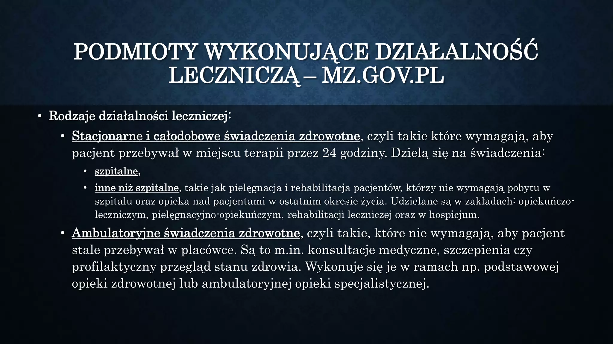 System ochrony zdrowia w polsce ok. 1 | PPTX | Health Insurance | Insurance