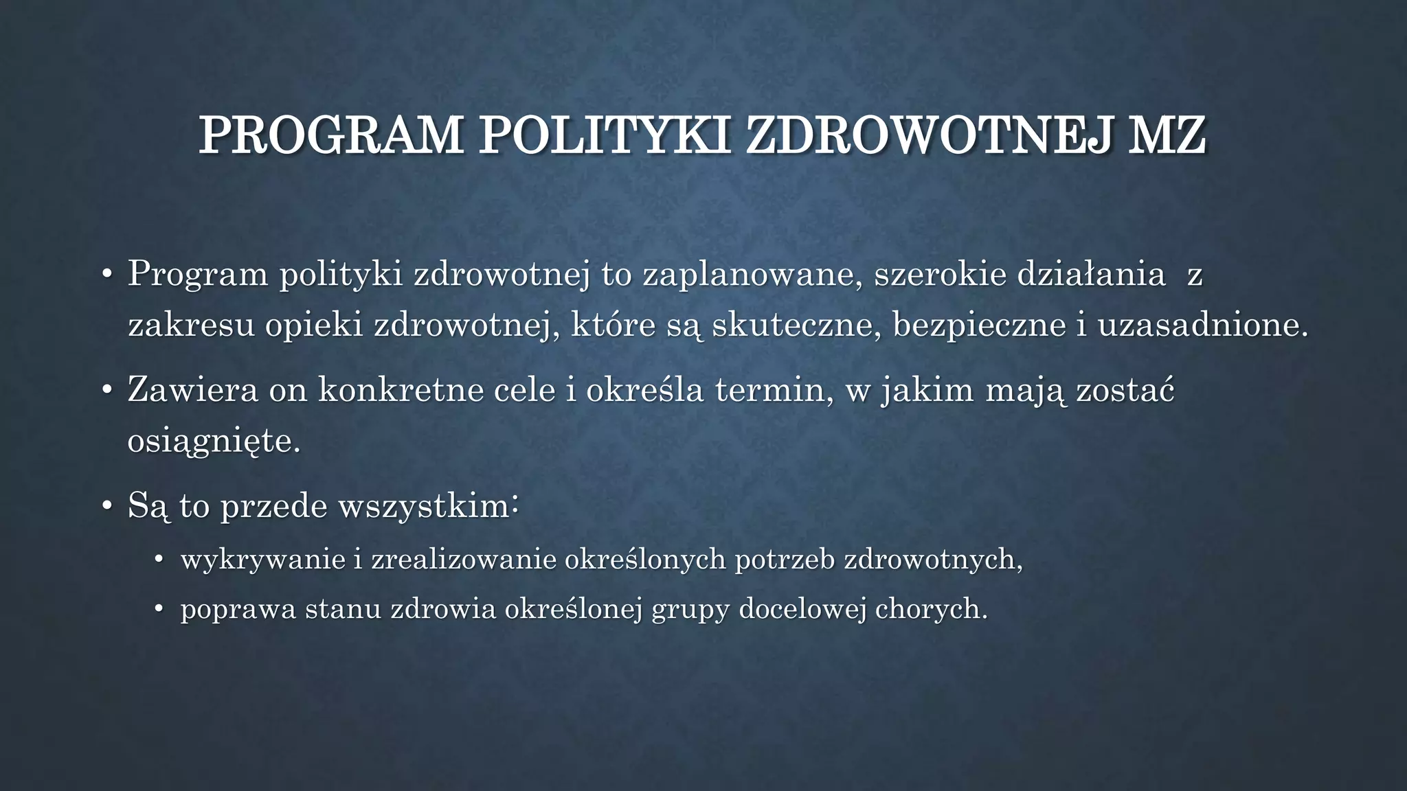 System ochrony zdrowia w polsce ok. 1 | PPTX