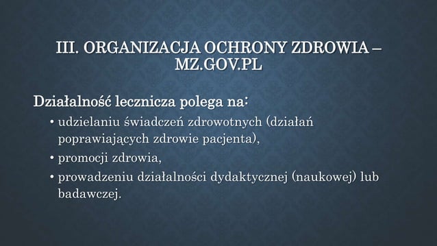 System ochrony zdrowia w polsce ok. 1 | PPTX | Health Insurance | Insurance