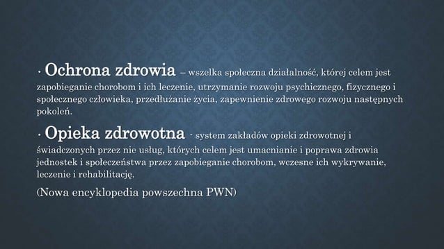 System ochrony zdrowia w polsce ok. 1 | PPTX | Health Insurance | Insurance