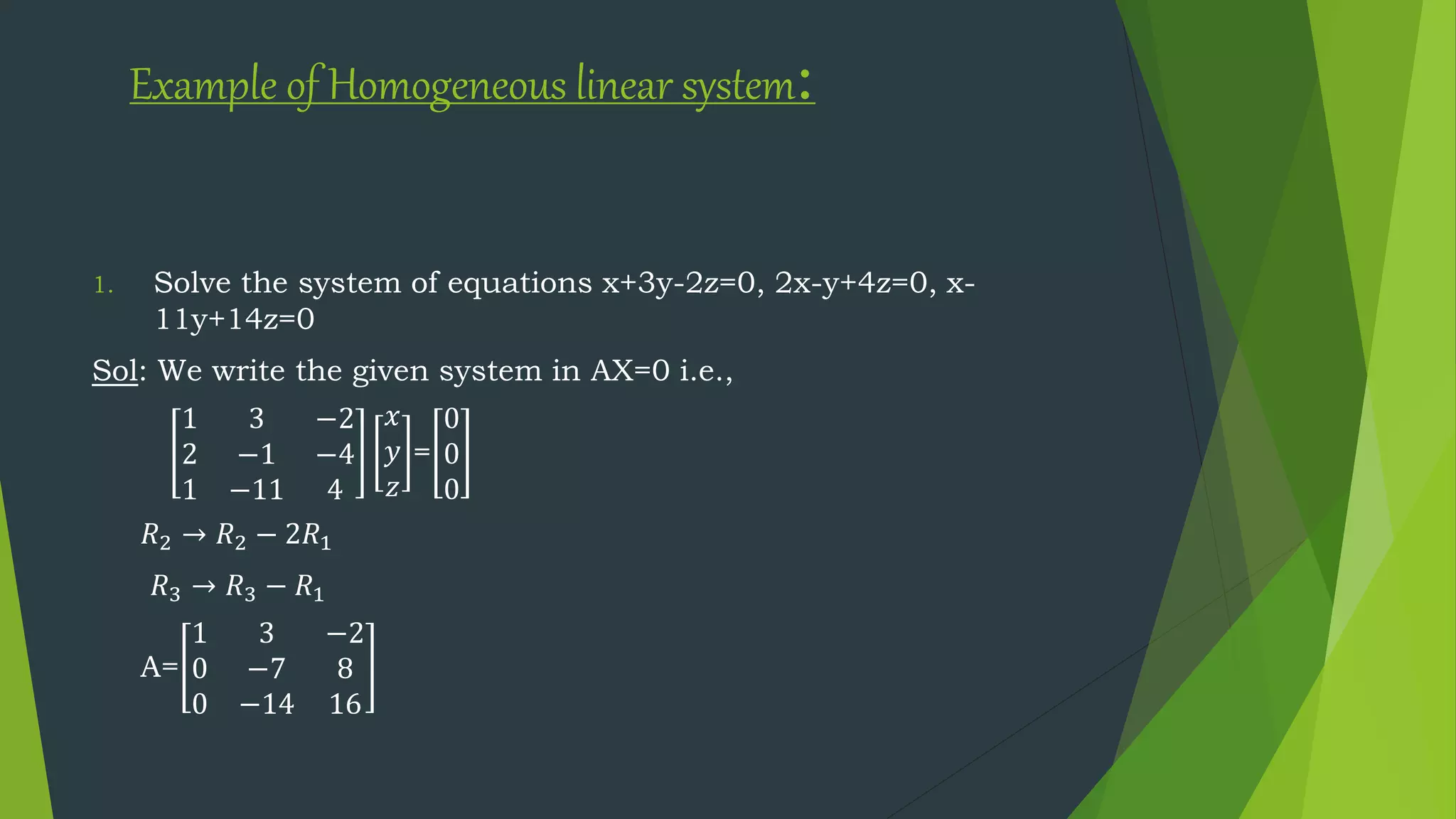 System of Homogeneous and Non-Homogeneous equations ppt nadi.pptx ...