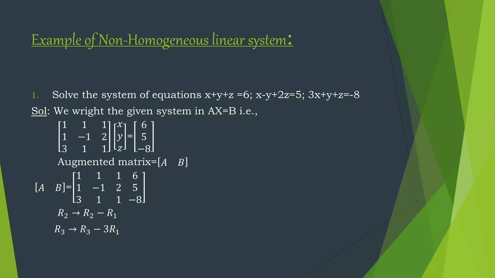 System of Homogeneous and Non-Homogeneous equations ppt nadi.pptx