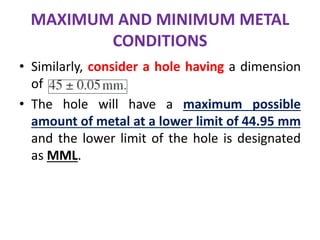 System of Limits, Fits, Tolerance and Gauging | PPTX