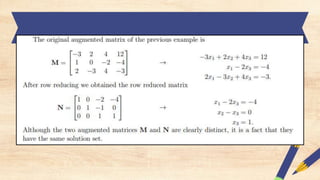 System of Linear Equation power point presentation | PPTX