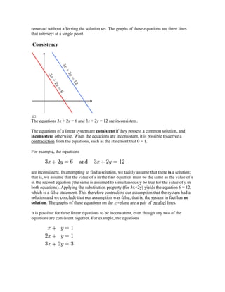 System of linear equations