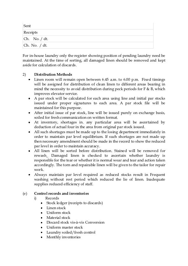 uniform h section contract format operation linen of System uniform