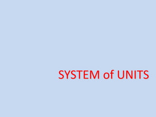 The Unit System Animation System of Units | PPTX