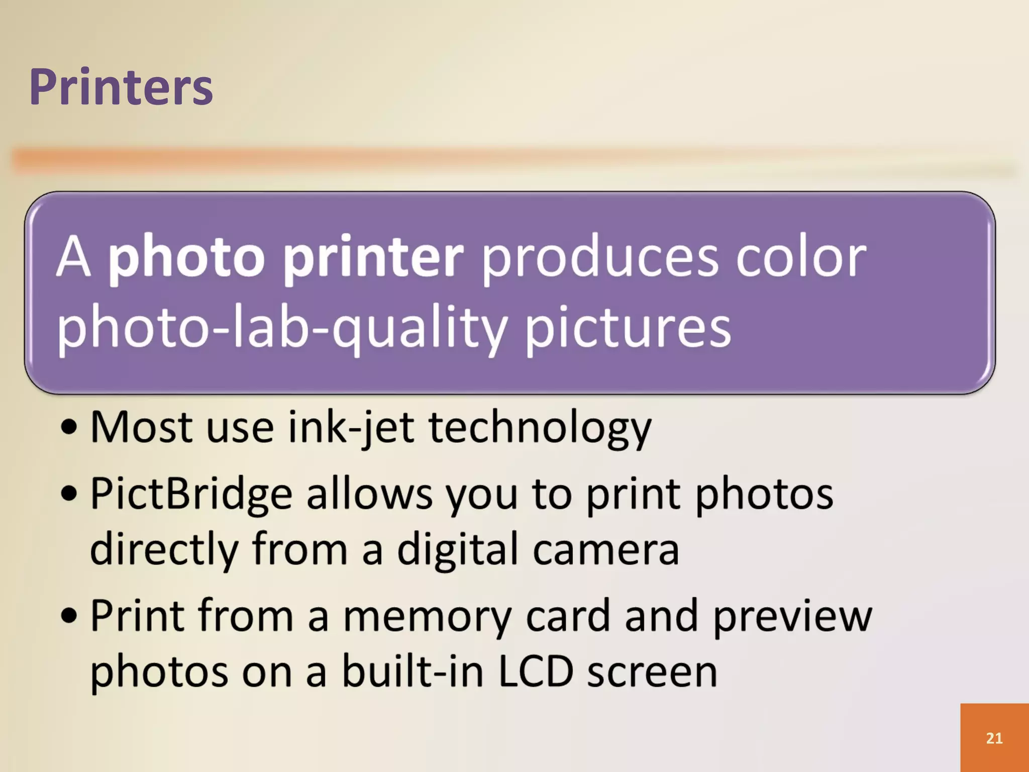 Printers 21 