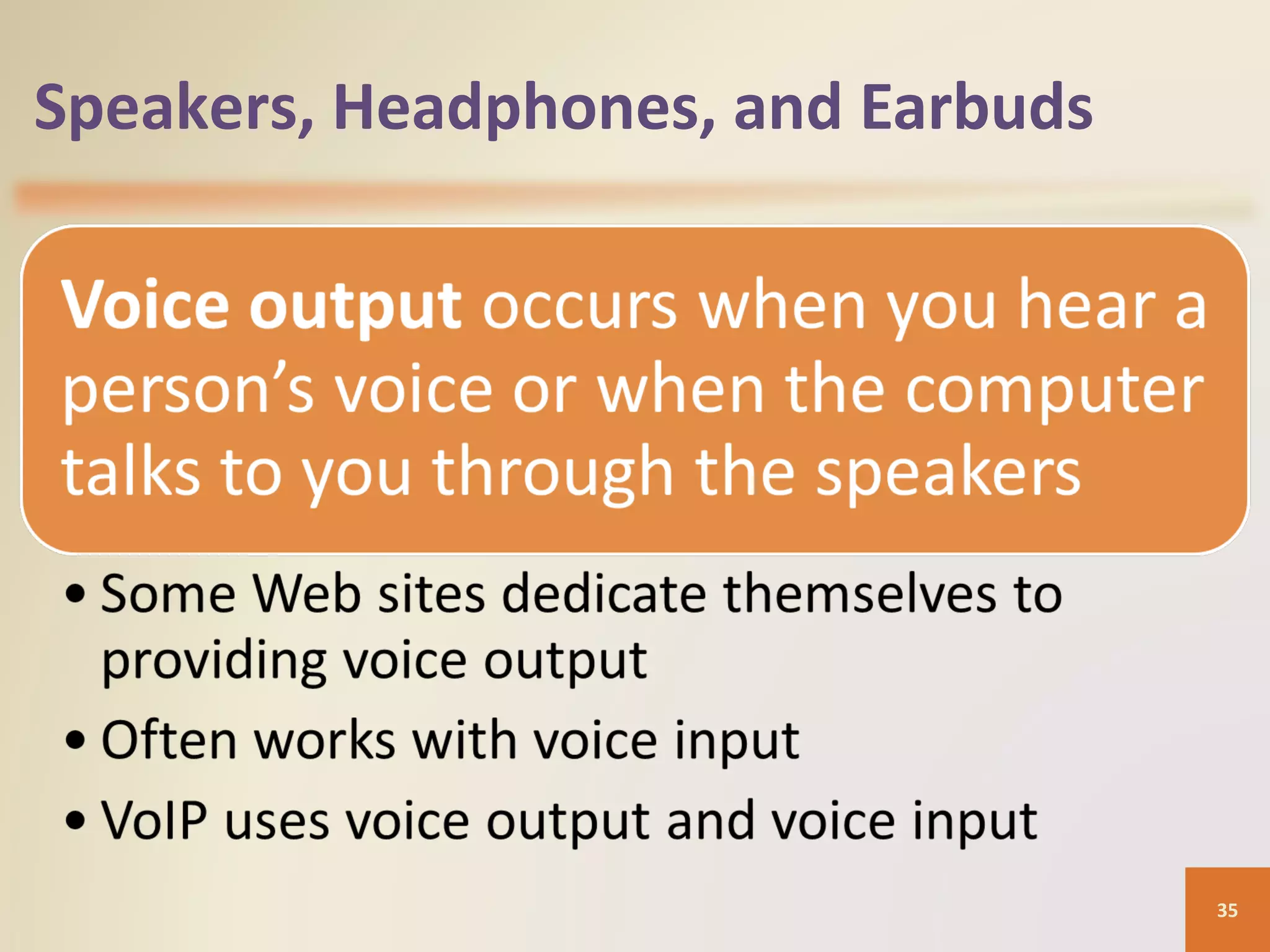 Speakers, Headphones, and Earbuds 35 