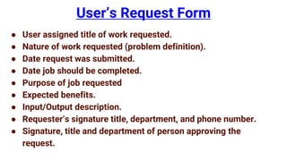 Work Requestor System Planning & Initial Investigation.pptx