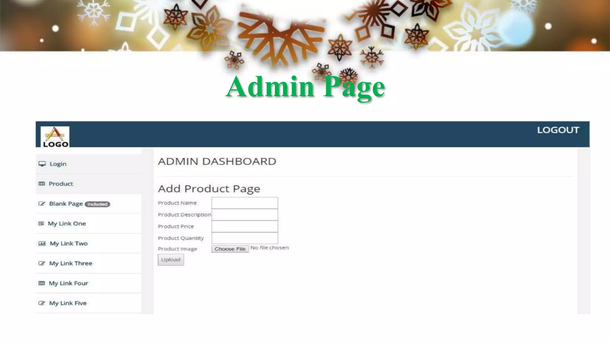 Admin Page