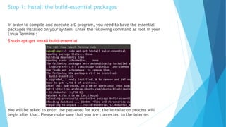How to run C Program in Linux | PPTX