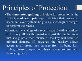System protection in Operating System | PPTX