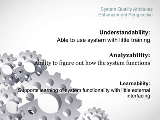 Attributes System System quality attributes | PPT