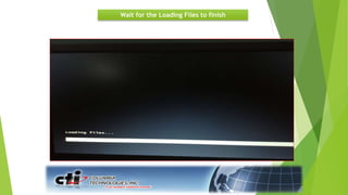 Wait for the Loading Files to finish
 