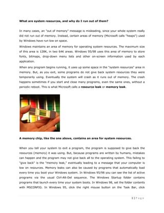 System Resources | PDF