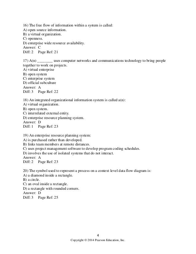 Systems Analysis and Design 9th Edition Kendall Test Bank