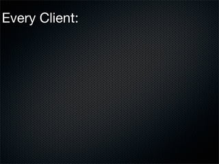 Every Client:
 