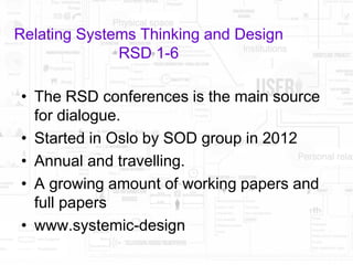 Systems Oriented Design in a Nutshell | PDF