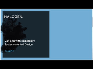 Systems Oriented Design in a Nutshell | PDF
