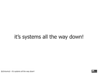@chrisvmcd - it’s systems all the way down!
it’s systems all the way down!
 