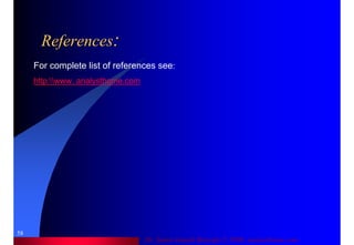 Dr. Samir Iamail Mostafa © 2006. analysthome.com
58
ReferencesReferences::
For complete list of references see:
http:www. analysthome.com
 