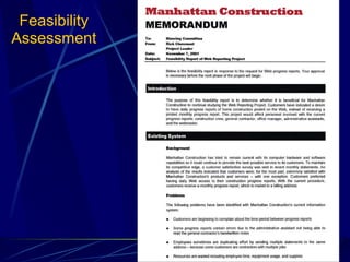 Feasibility Assessment 