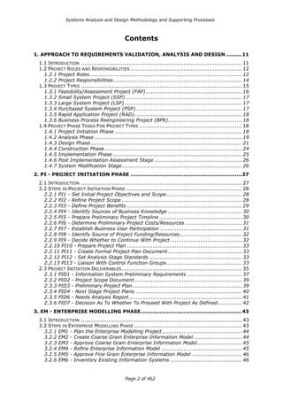 Systems Analysis And Design Methodology And Supporting Processes | PDF