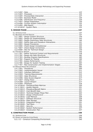 Systems Analysis And Design Methodology And Supporting Processes | PDF