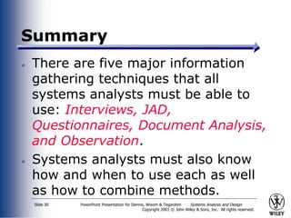 Systems Analysis and requirements gathering OOD_ch05.ppt