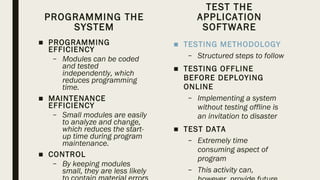 Systems development and program change activities | PPT