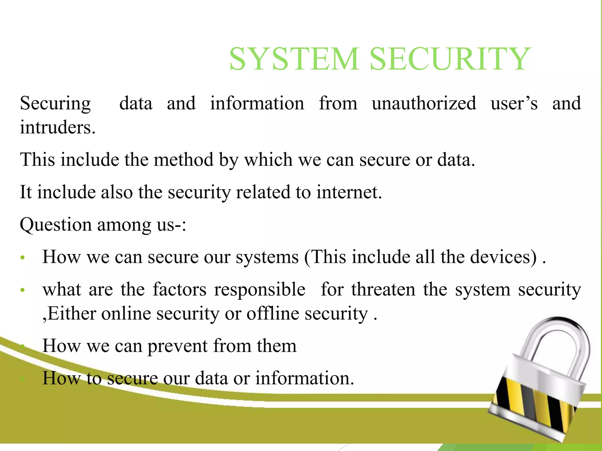 System security PPT