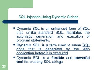 System Security.ppt sq injectio attack, common attack in web base ...