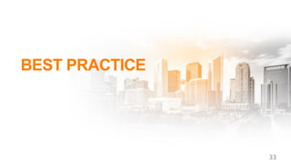 BEST PRACTICE
33
 
