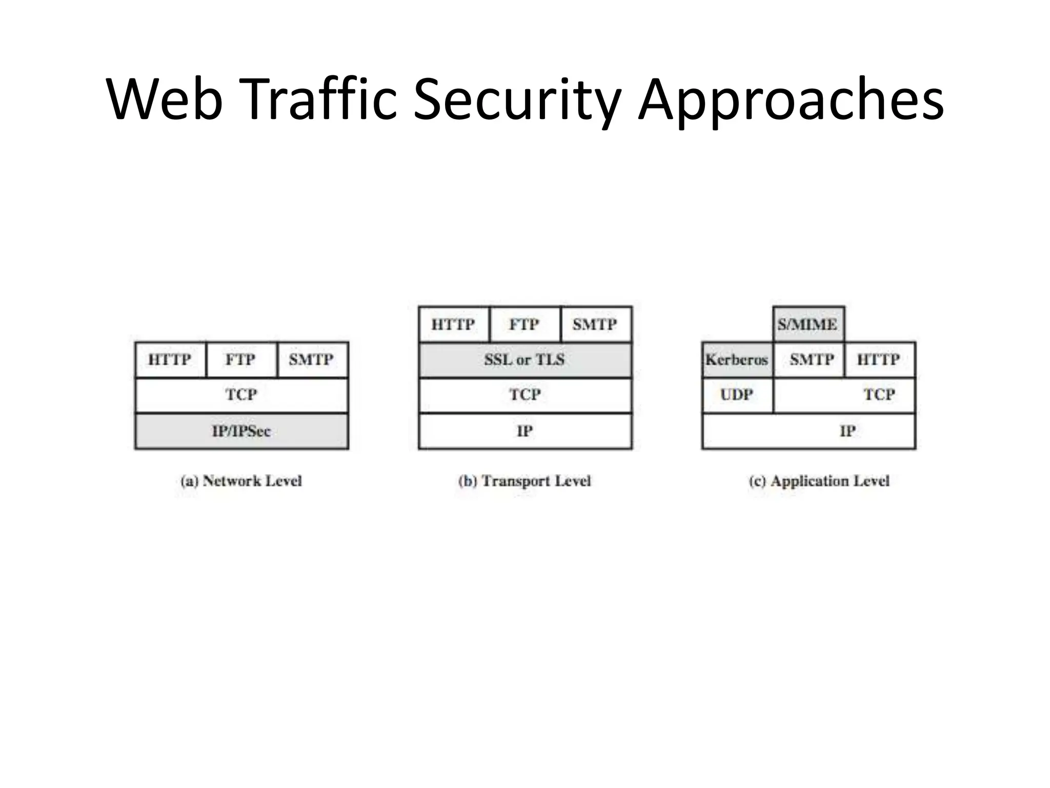 Web Traffic Security Approaches
 