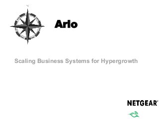 Scaling Business Systems for Hypergrowth
Arlo
 