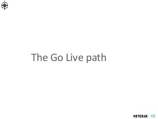 The Go Live path
 