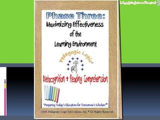 Maximizing Effectiveness of the Learning Environment 