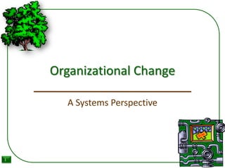 Organizational Change,[object Object],A Systems Perspective,[object Object]
