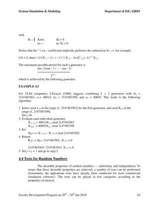 System simulation & modeling notes[sjbit] | PDF