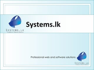 Systems.lk  Professional web and software solutions 