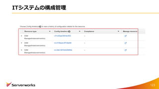 ITシステムの構成管理
123
 