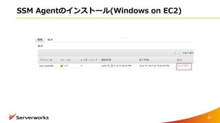 SSM Agentのインストール(Windows on EC2)
61
 