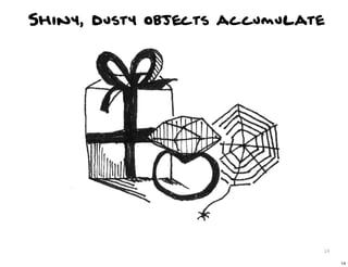 Shiny, dusty objects accumulate




                              14

                                   14
 