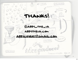 Thanks!

   @abby_the_ia
    Abbytheia.com
abbycovert@gmail.com




                       94

                            94
 