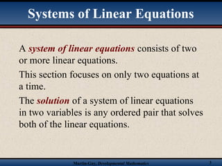 ppt presentation on the topic systems of equations.ppt