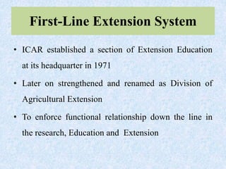 Systems of extension in india | PPTX