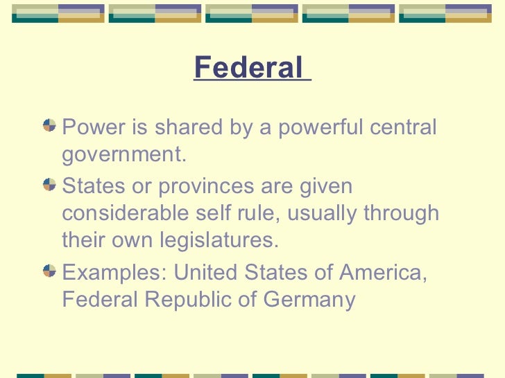 federal unitary system